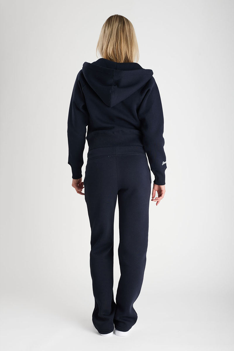 Hoodzip Mädchen Cropped Navy