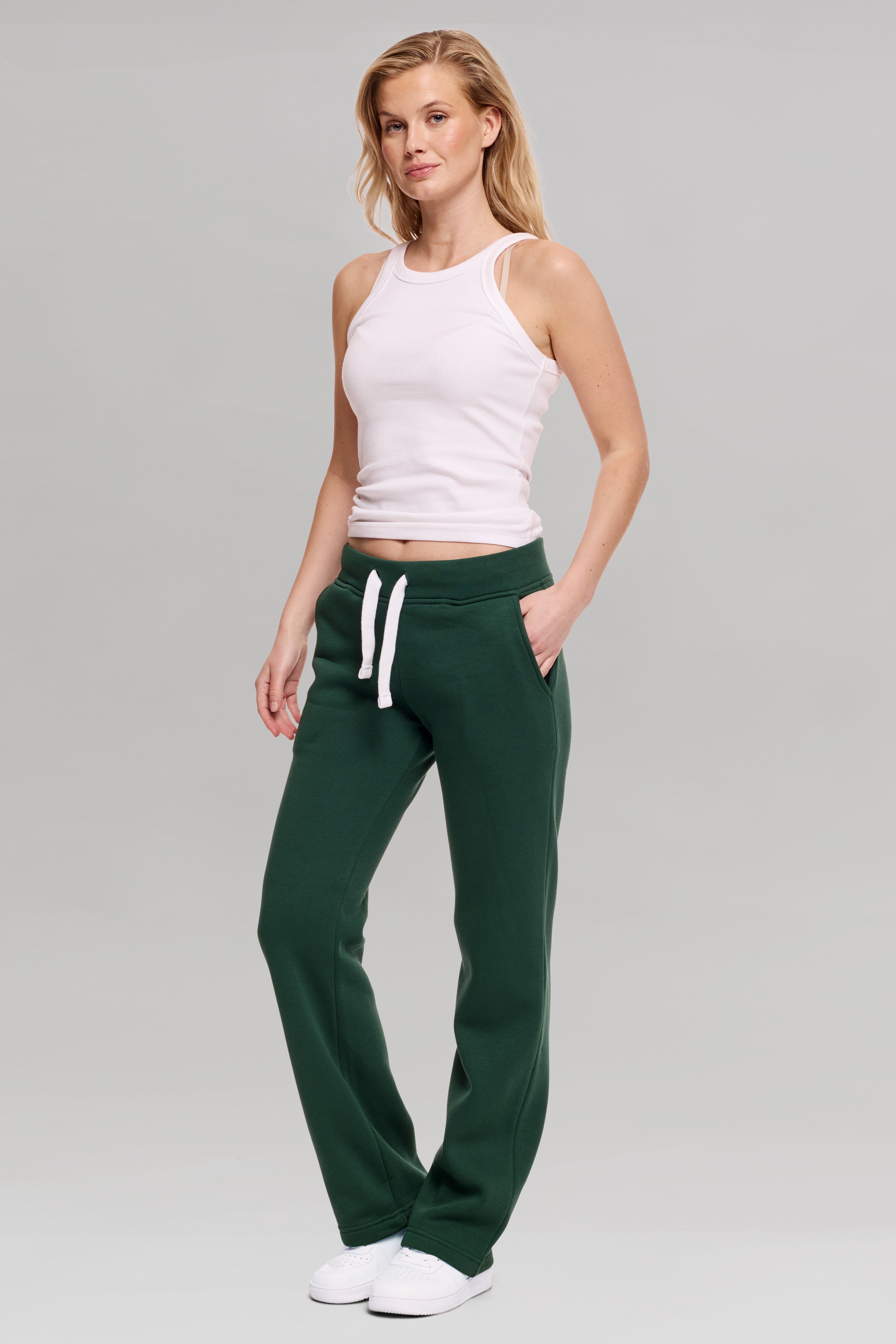 Sweatpant Girl Straight Leg Varsity Green