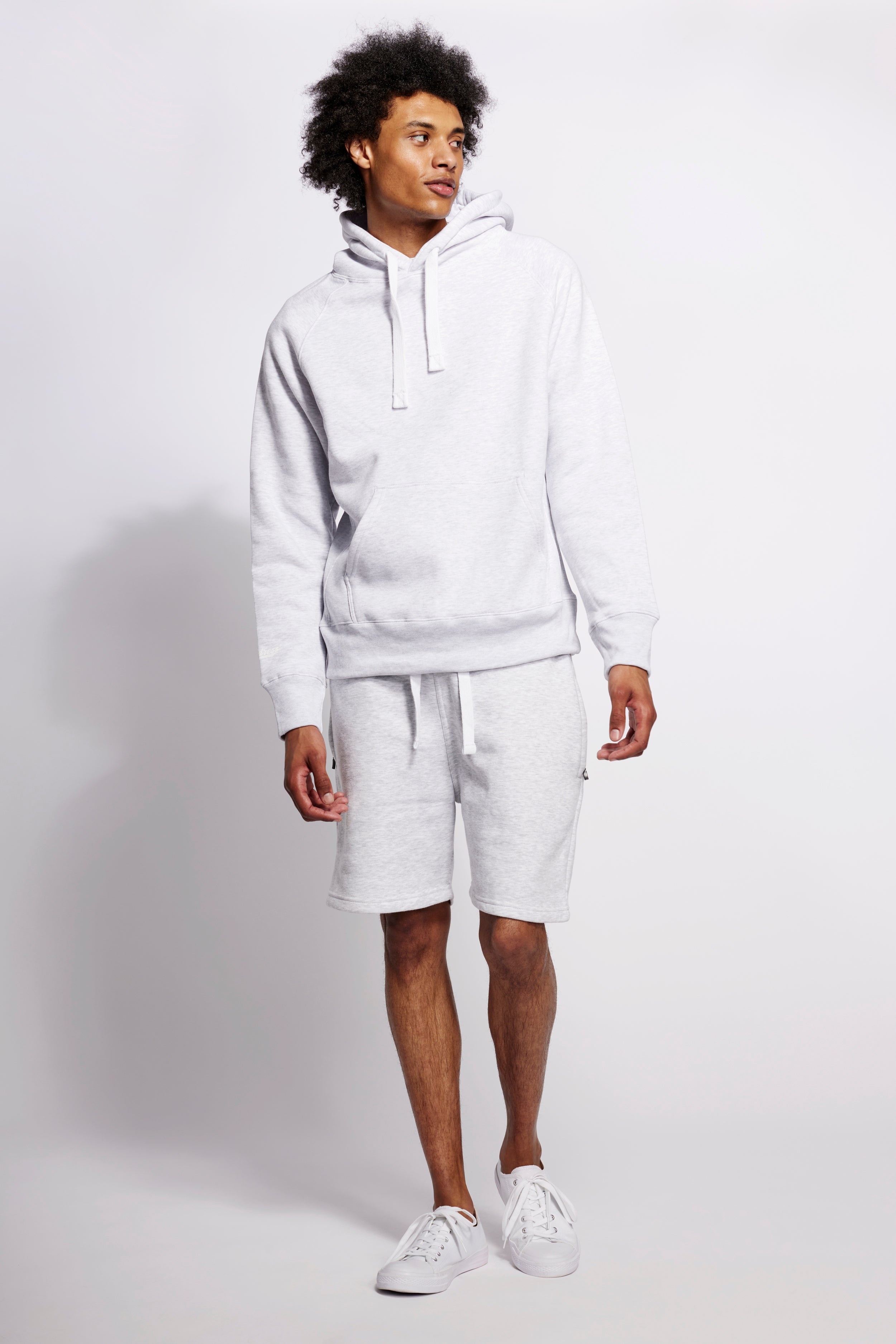 Unisex-Hoodie, Original Hellgrau