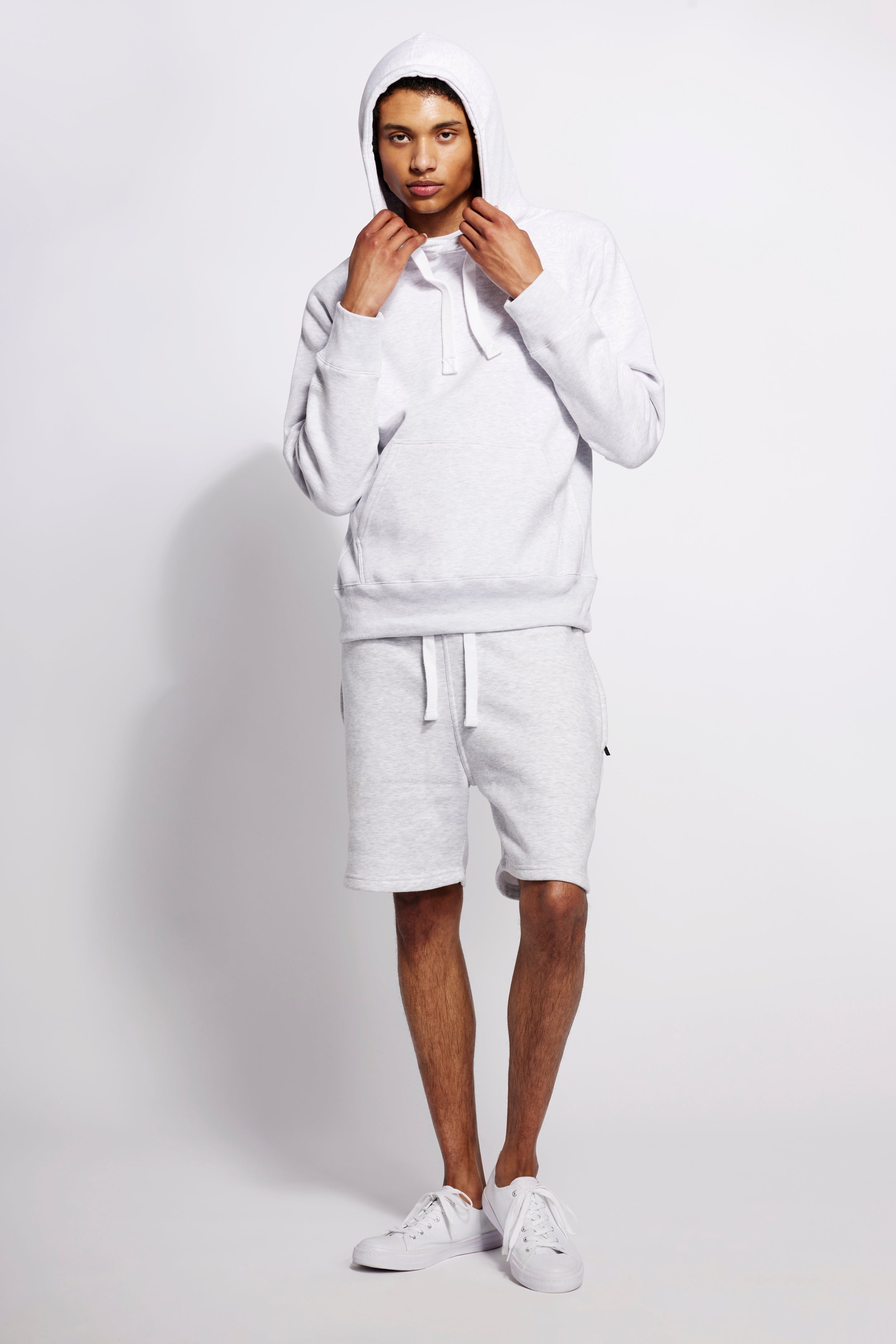 Unisex-Hoodie, Original Hellgrau