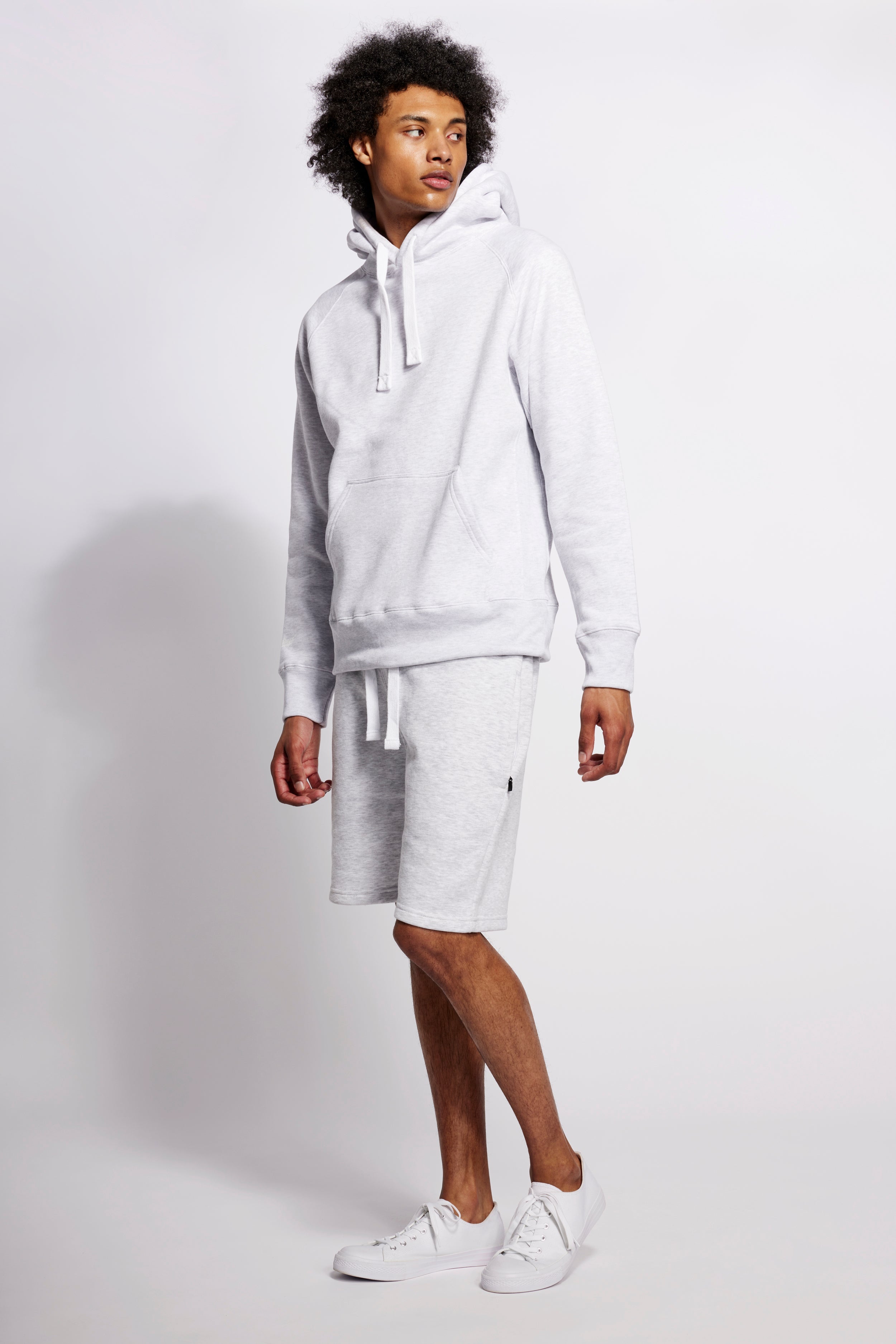 Unisex-Hoodie, Original Hellgrau