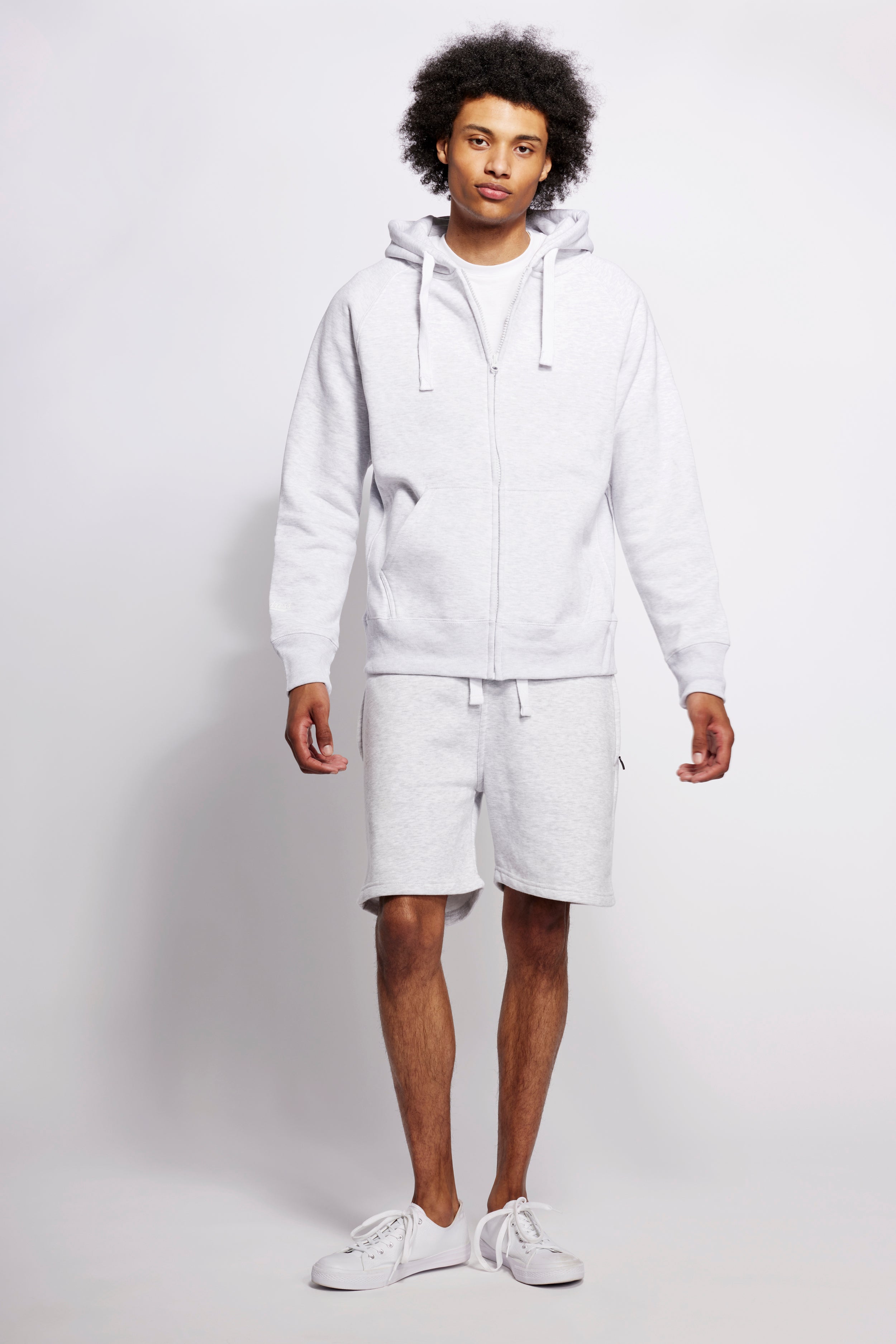 Hoodzip Unisex Original Hellgrau