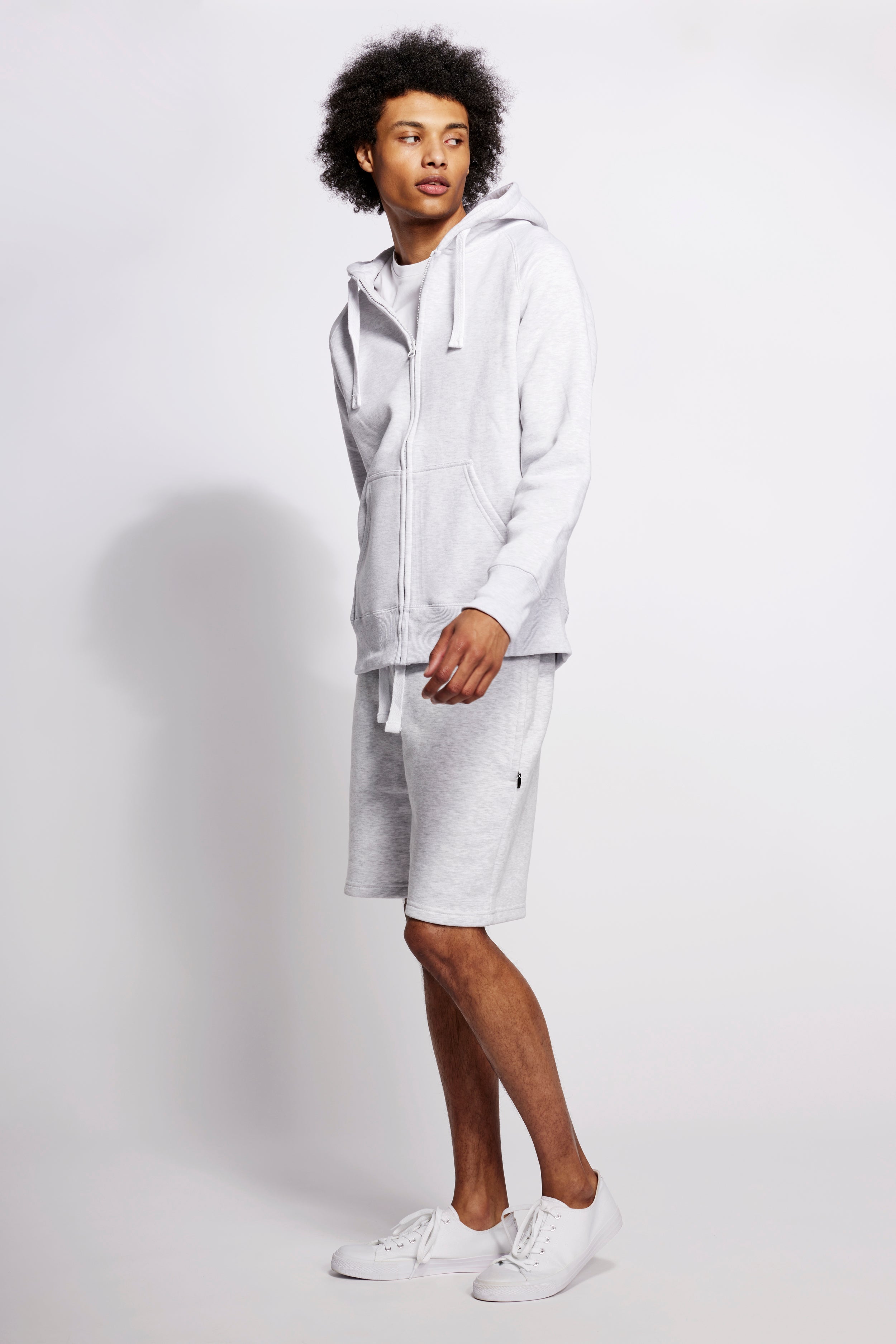 Hoodzip Unisex Original Hellgrau