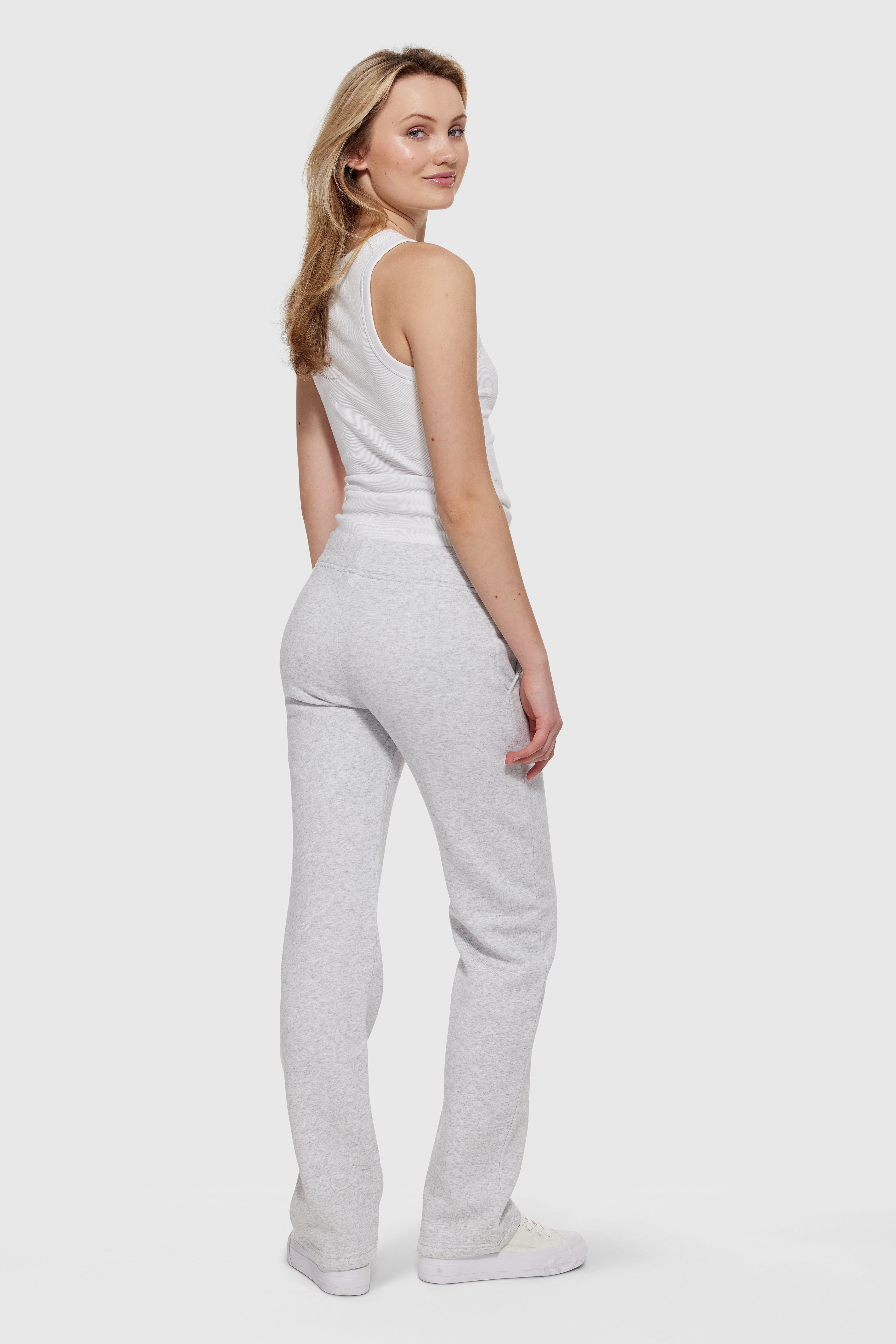 Sweatpant Girl Straight Leg Long Edition Light Grey