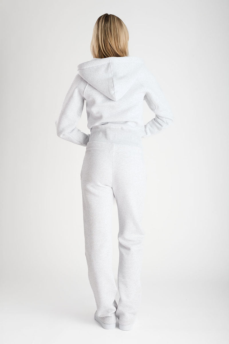 Hoodzip Mädchen Cropped Hellgrau