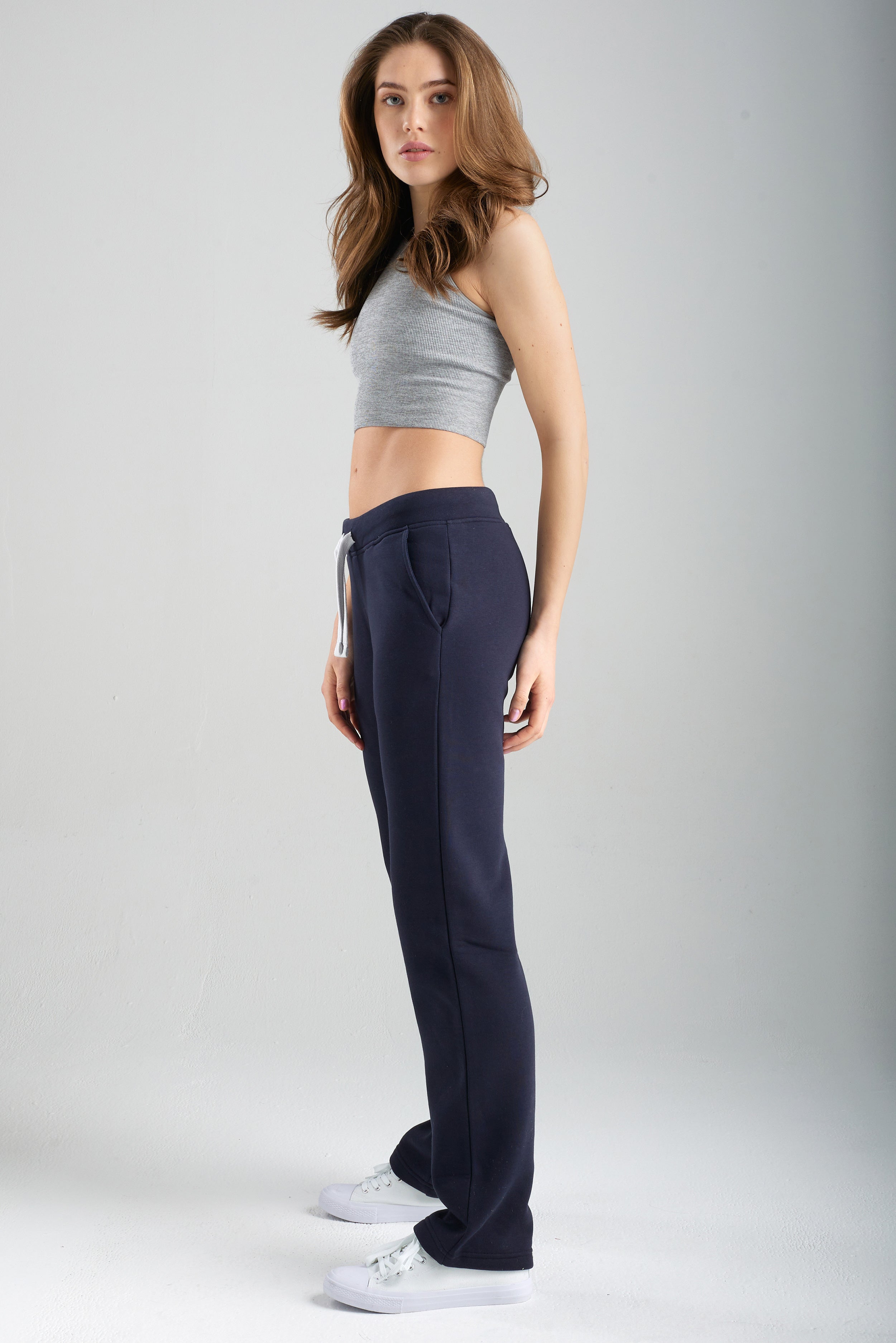 Sweatpant Girl Straight Leg Long Edition Navy