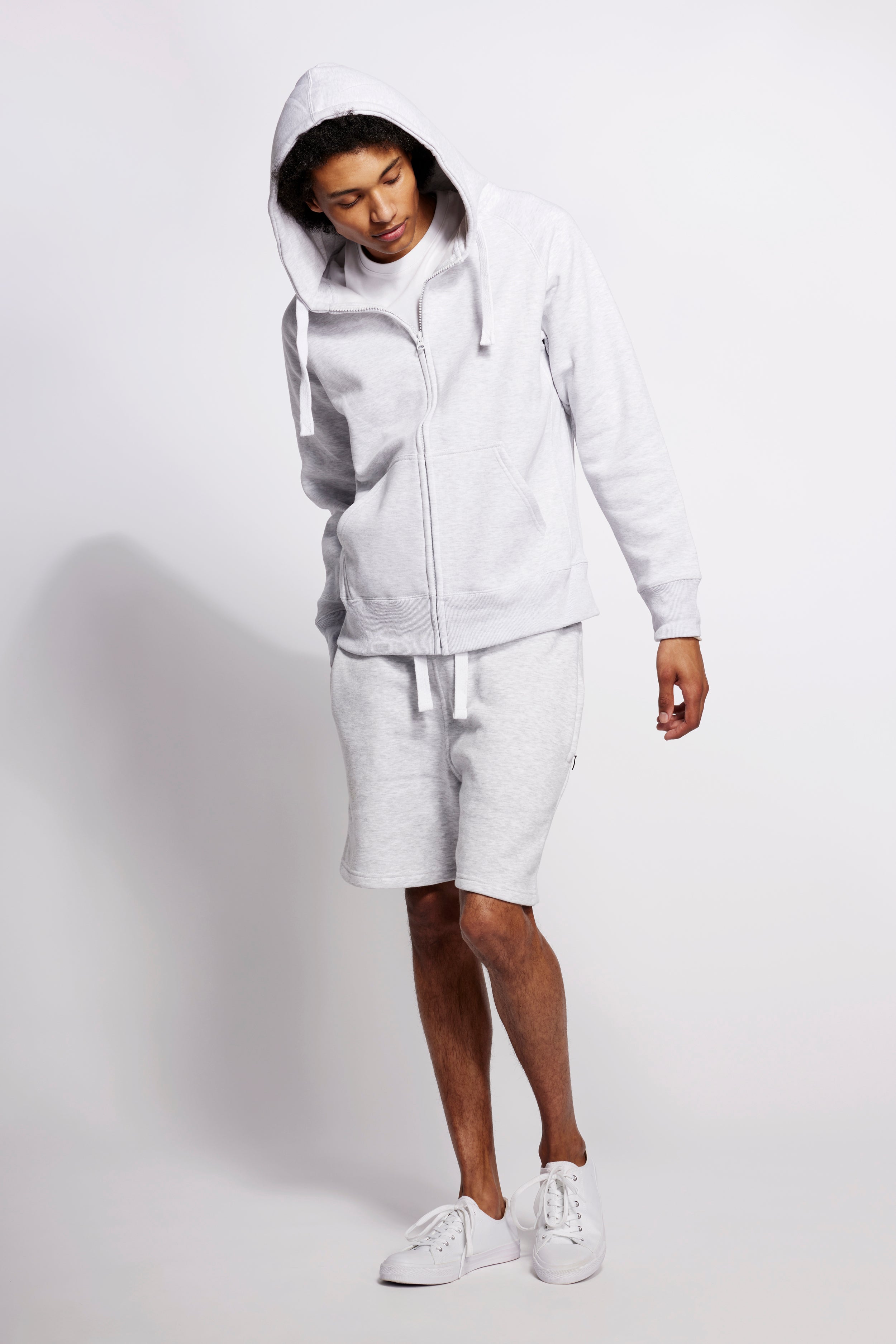 Hoodzip Unisex Original Hellgrau