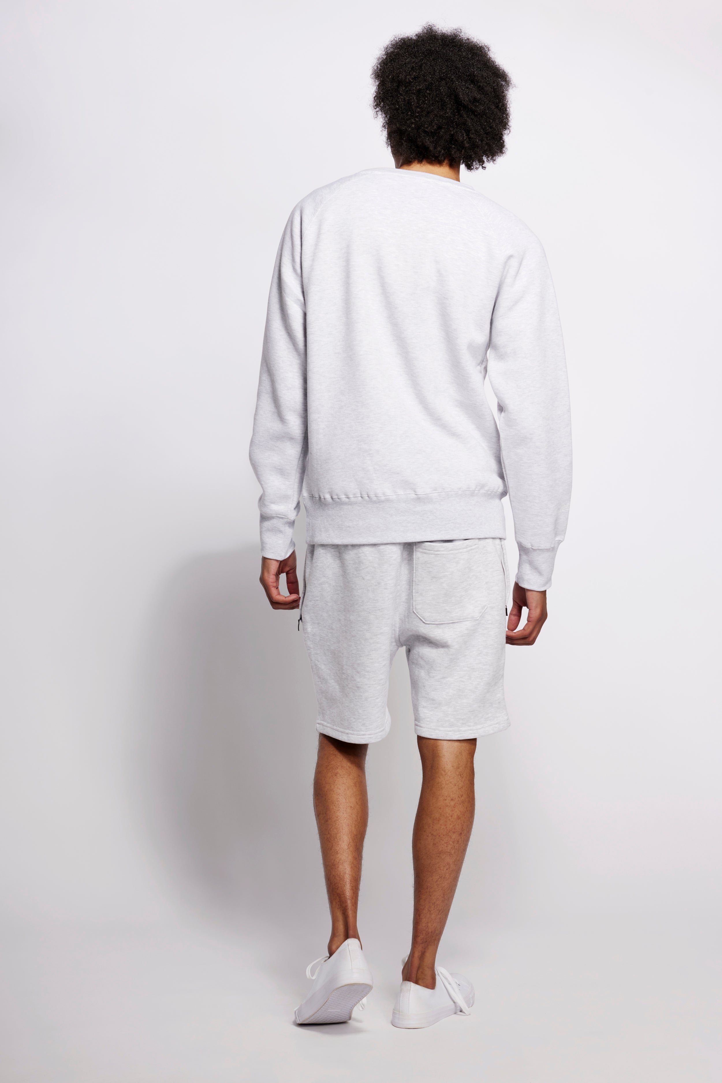 Unisex-Rundhalsausschnitt, Original Hellgrau