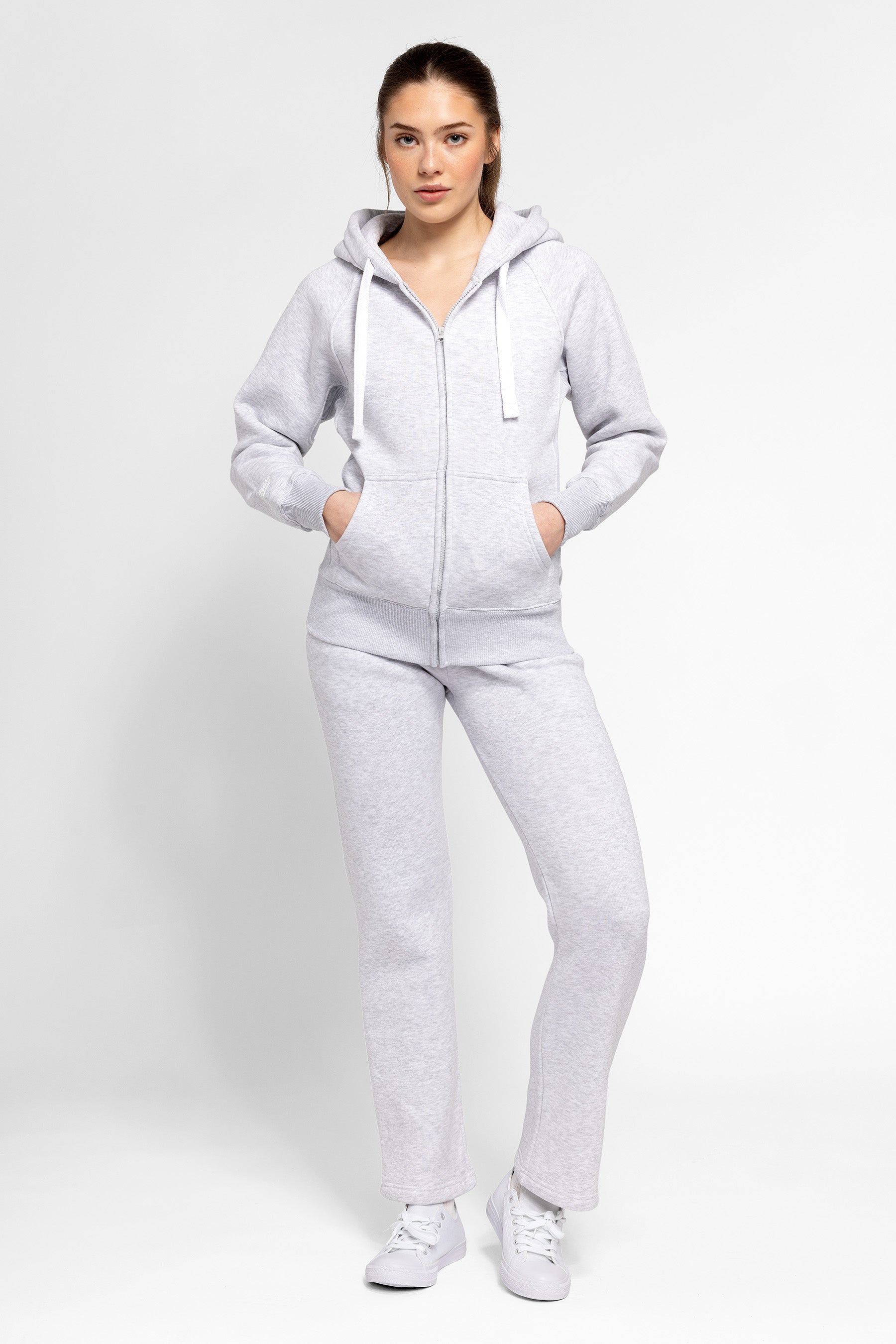 Hoodzip Unisex Original Hellgrau